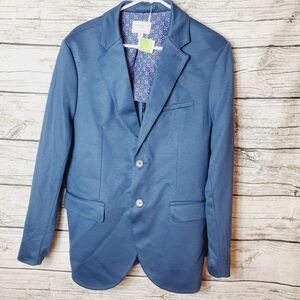 Con.Struct Slim Fit Knit Stretch Two Button Blazer Size XL